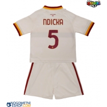 Otroški Nogometni dresi AS Roma Evan Ndicka #5 Gostujoči 2026-27 Kratek Rokav (+ Kratke hlače)